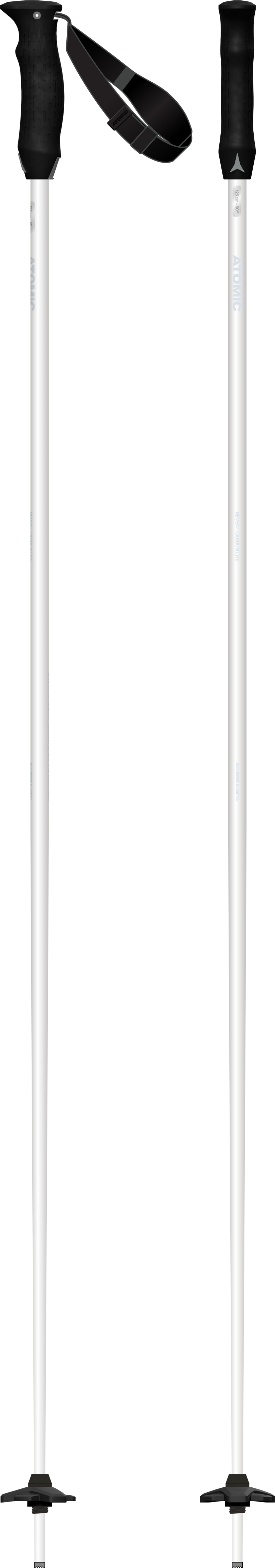 Atomic Revent Carbon Lite Ski Poles - White