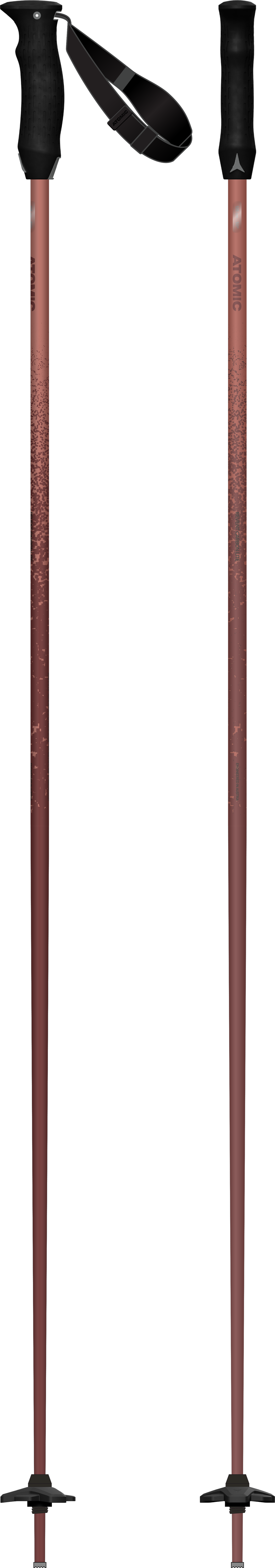 Atomic Revent Carbon Lite Ski Poles - Brick