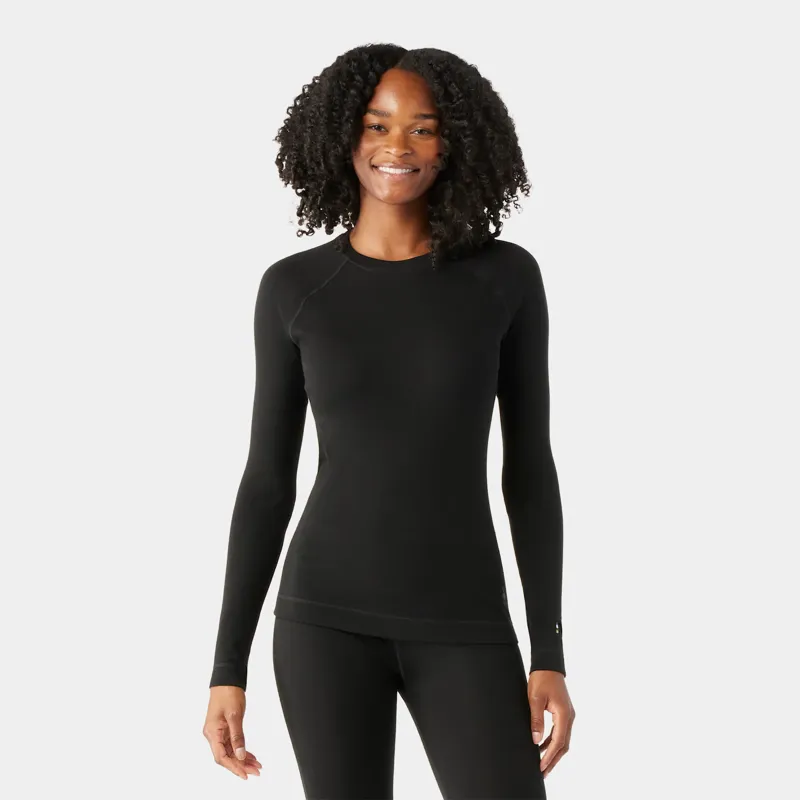 Smartwool Women's Classic Thermal Merino Base Layer Crew - Black-1