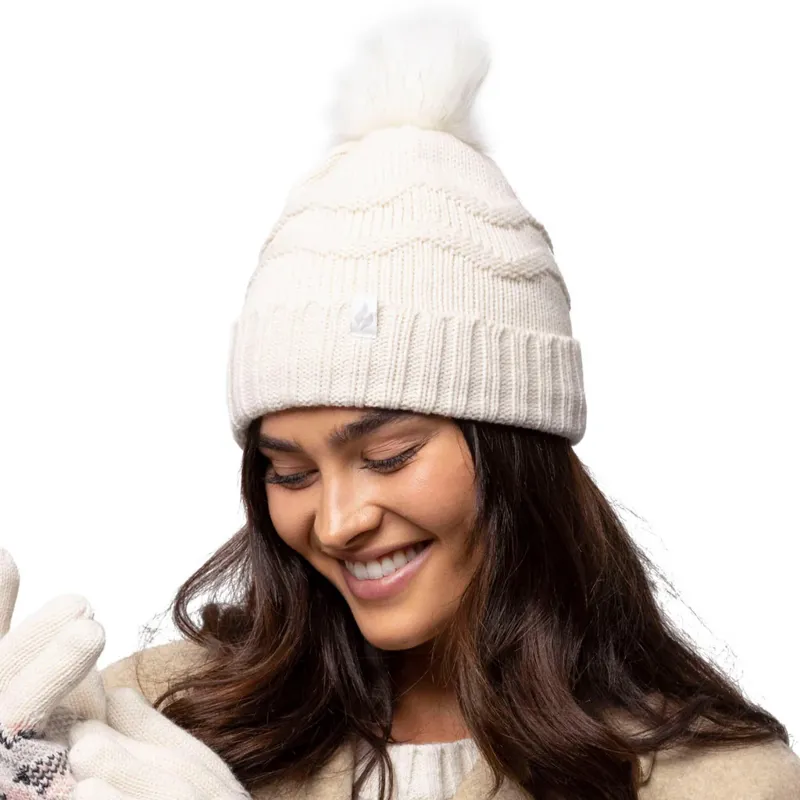 Heat Holders Cotsworld Womens Pom Pom Hat - Cream