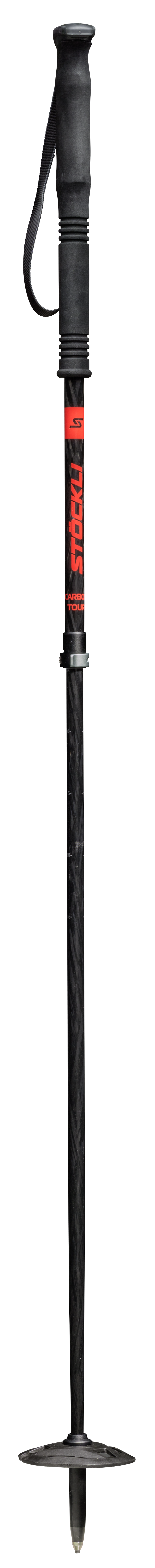Stockli Carbon Tour Vario Ski Poles in Red