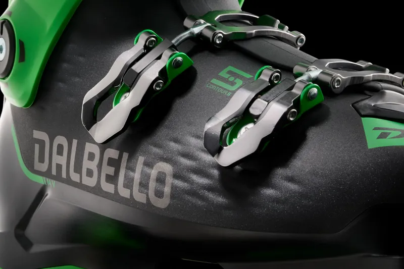 Dalbello Veloce 130 Grip Walk Mens Ski Boots - Black/Green-1