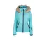 Degre 7 Junior Geod Faux Fur Ski Jacket - Lagon Blue