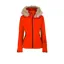 Degre 7 Junior Geod Faux Fur Ski Jacket - Magma Orange