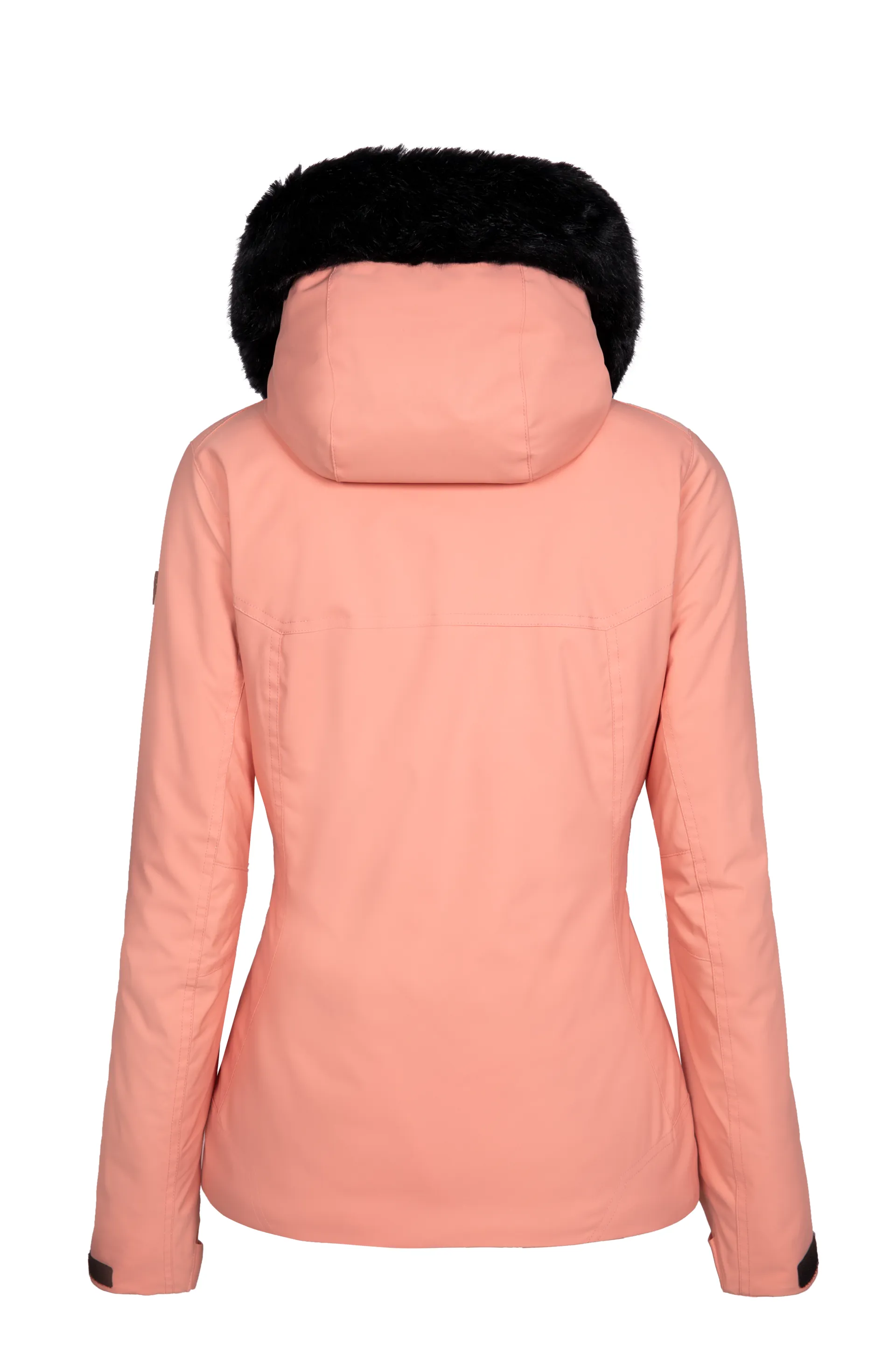Degre 7 Womens Geod Faux Fur Ski Jacket Light Pink
