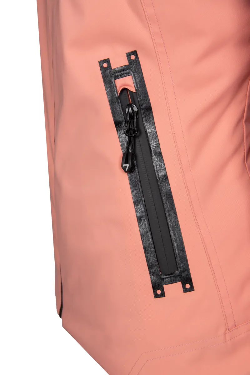 Degre 7 Womens Geod Faux Fur Ski Jacket - Light Pink-2