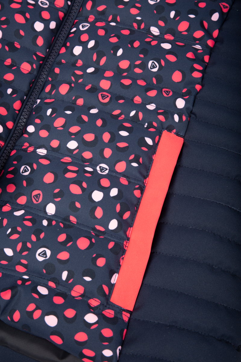 Degre 7 Junior Lorzier Ski Jacket - Smart Pink Print-1