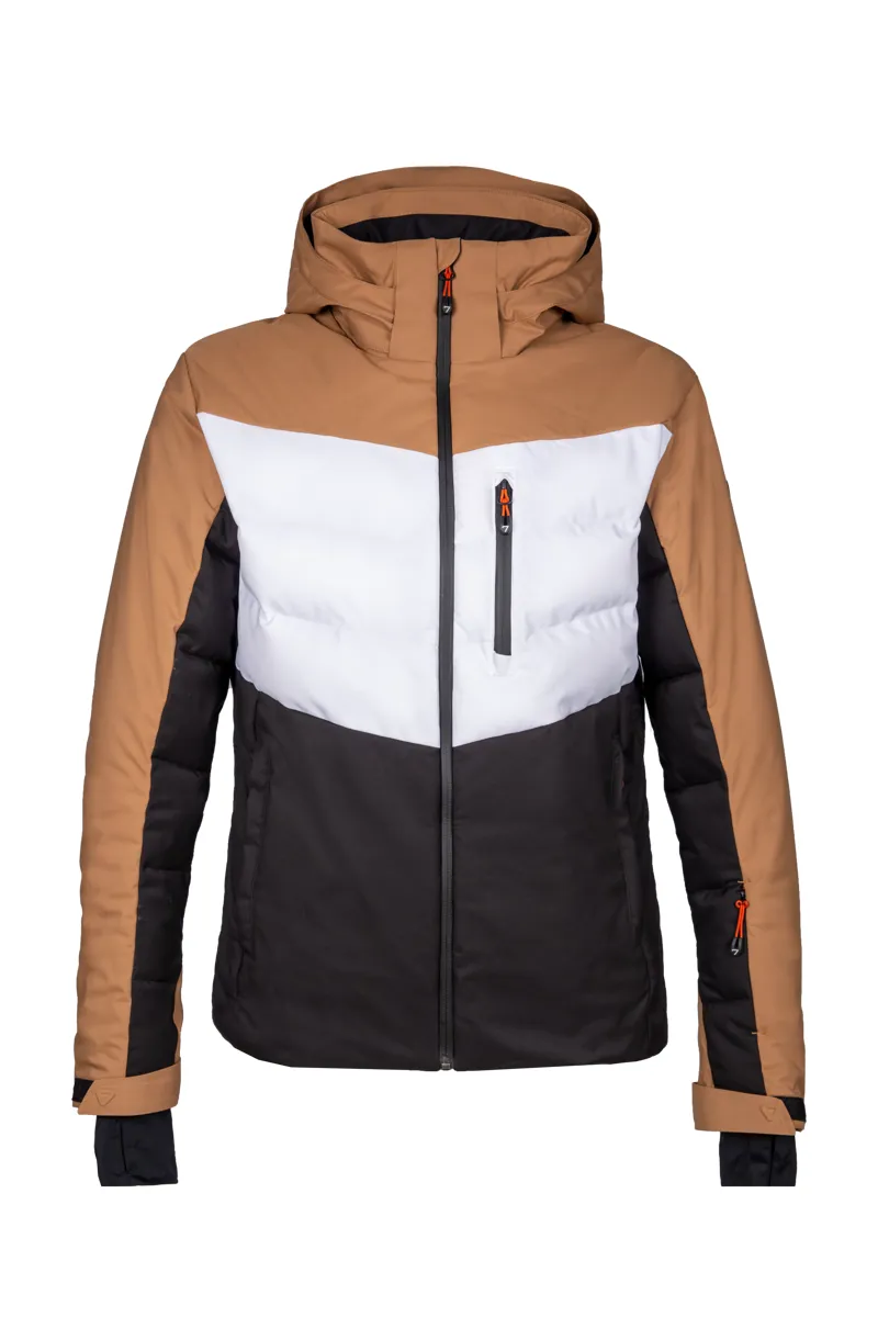 Degre 7 Ubay Mens Ski Jacket - Terre Brown
