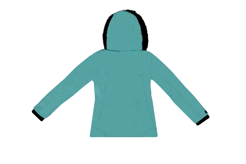 Degre 7 Junior Geod Faux Fur Ski Jacket - Arctic Blue-1