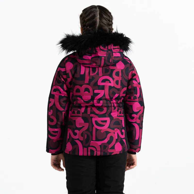 Dare2b Ding Kids Ski Jacket - Pure Pink Graffiti-3