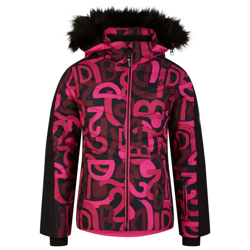 Dare2b Ding Kids Ski Jacket - Pure Pink Graffiti