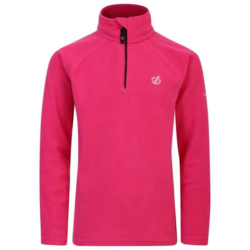 Dare2b Freehand Kids Half Zip Lightweight Fleece - Pure Pink