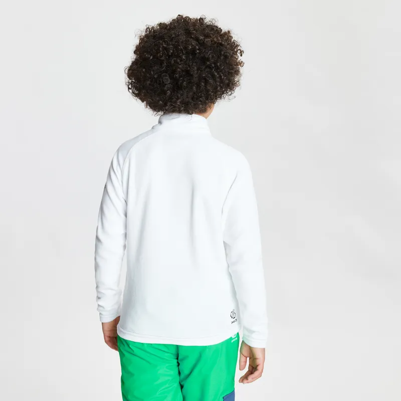 Dare2b Freehand Kids Half Zip Lightweight Fleece - White-4