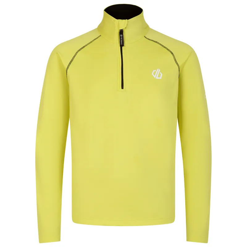 Dare2b Kids Consist Core Stretch Half Zip Midlayer Top - Yellow 