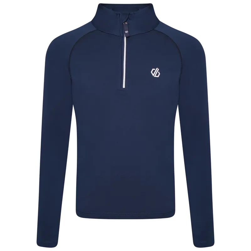 Dare2b Kids Consist Core Stretch Half Zip Midlayer Top - Moon Blue