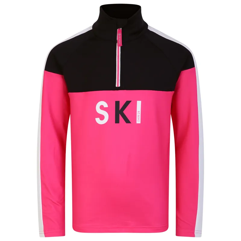 Dare2b Pow Core Stretch Kids Midlayer - Pure Pink Black