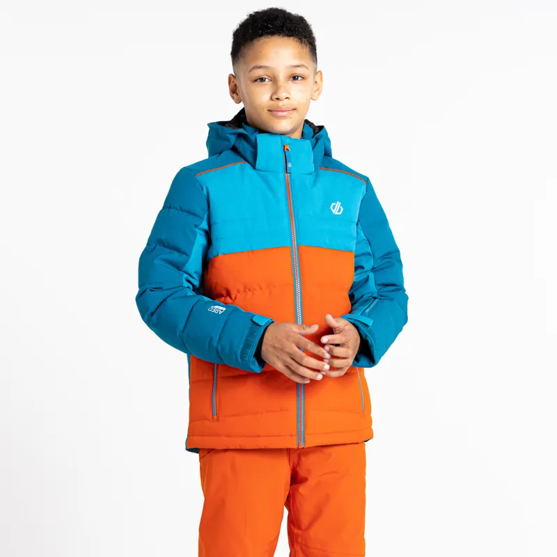 Dare2b Kids Cheerful II Ski Jacket - Orange/Blue-2