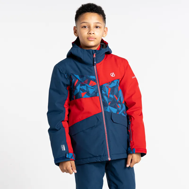 Dare2b Kids Glee II Ski Jacket - Denim Blue/Red-3