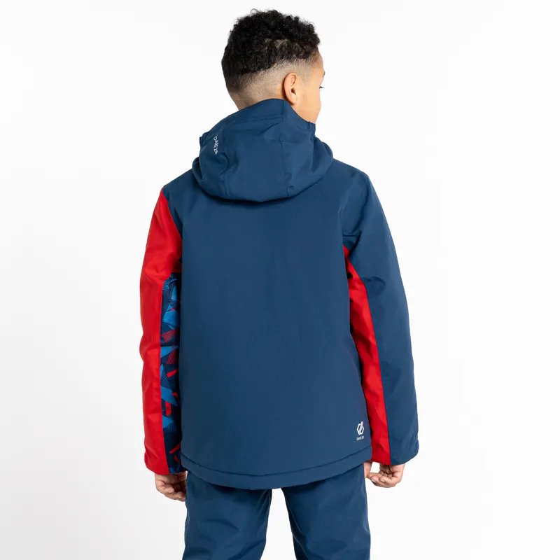Dare2b Kids Glee II Ski Jacket - Denim Blue/Red-2