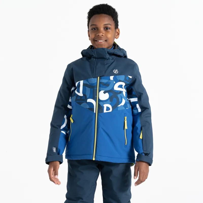 Dare2b Humour II Kids Ski Jacket - Olympian Blue Graffiti-2