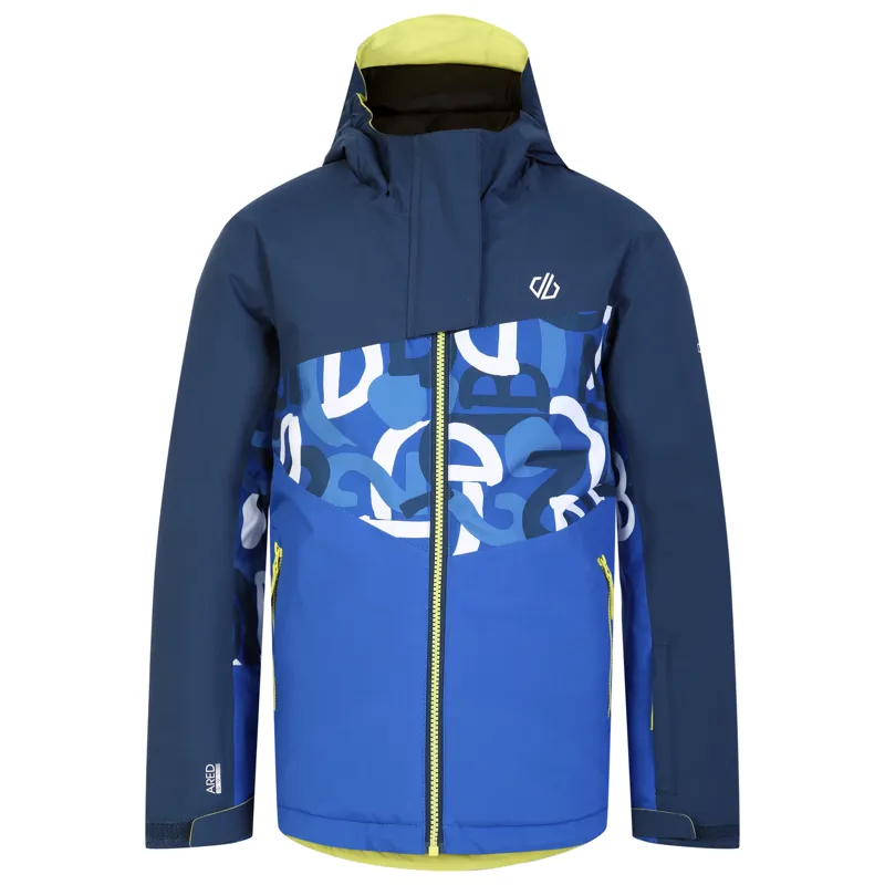 Dare2b Humour II Kids Ski Jacket - Olympian Blue Graffiti