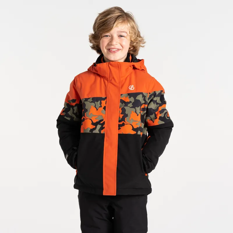 DARE2B Humour3 Kids Ski Jacket - Orange Rust-7