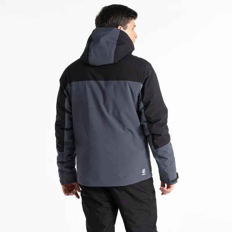 Dare2b Slopeside Mens Ski Jacket - Black Grey-2
