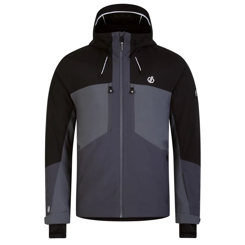 Dare2b Slopeside Mens Ski Jacket - Black Grey