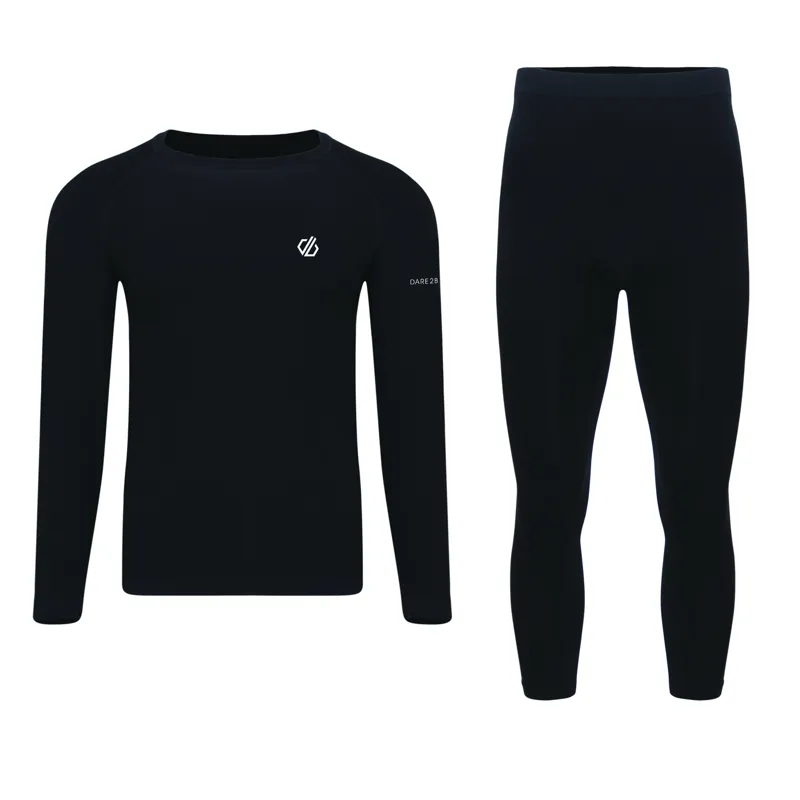 Dare2b In The Zone II Mens Baselayer Set Top and Bottom - Black-2