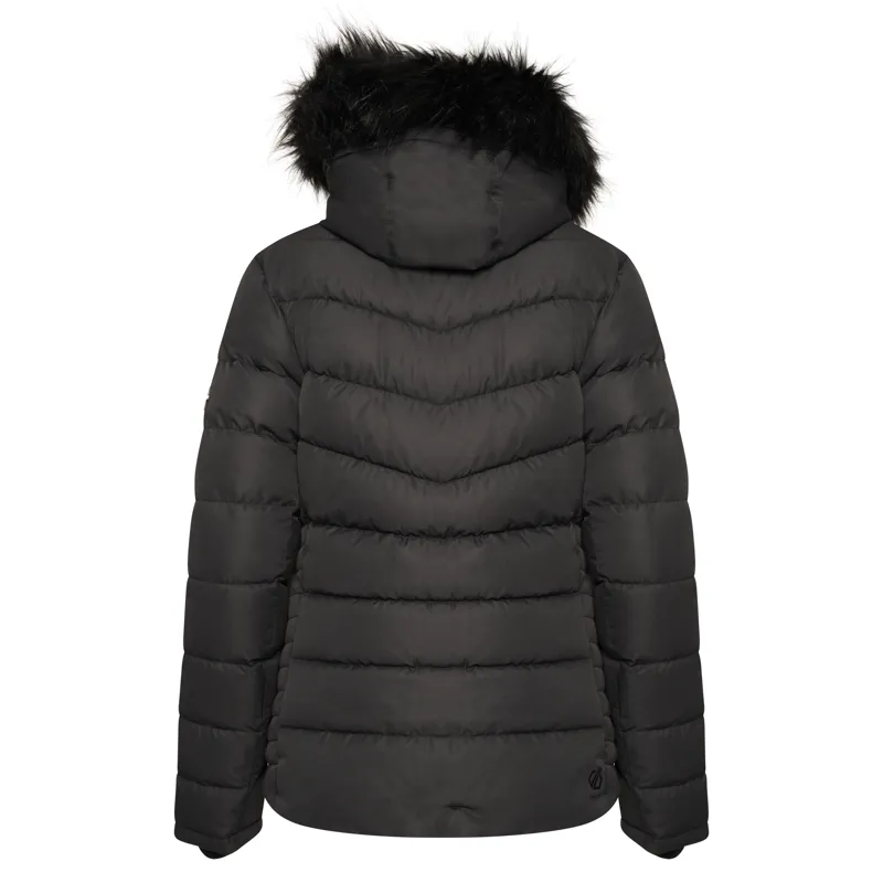 Dare2b Glamorize Womens Faux Fur Ski Jacket - Black-2