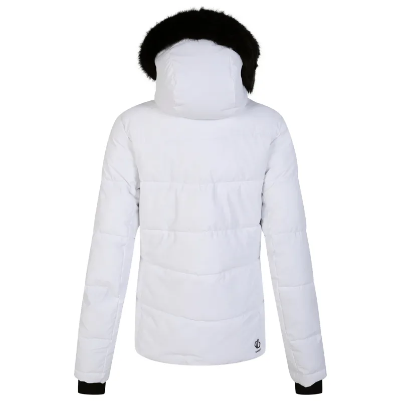 Dare2b Glamorize IV Womens Ski Jacket - White-1
