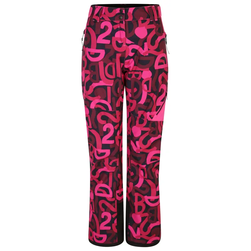 Dare2b Ice Womens Ski Pants - Pure Pink Graffiti