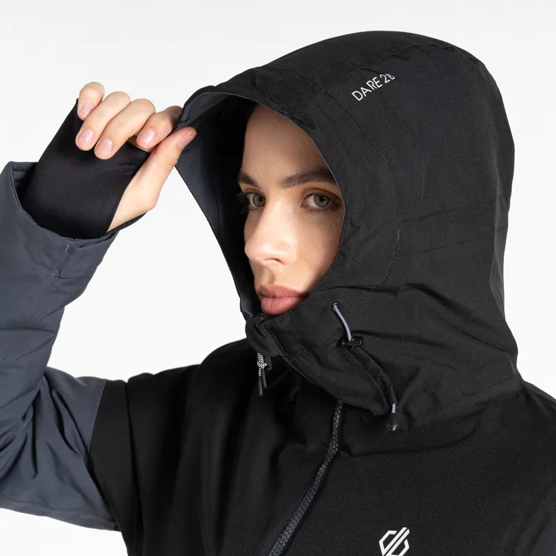 DARE2B Ice3 Womens Ski Jacket - Black Grey-1