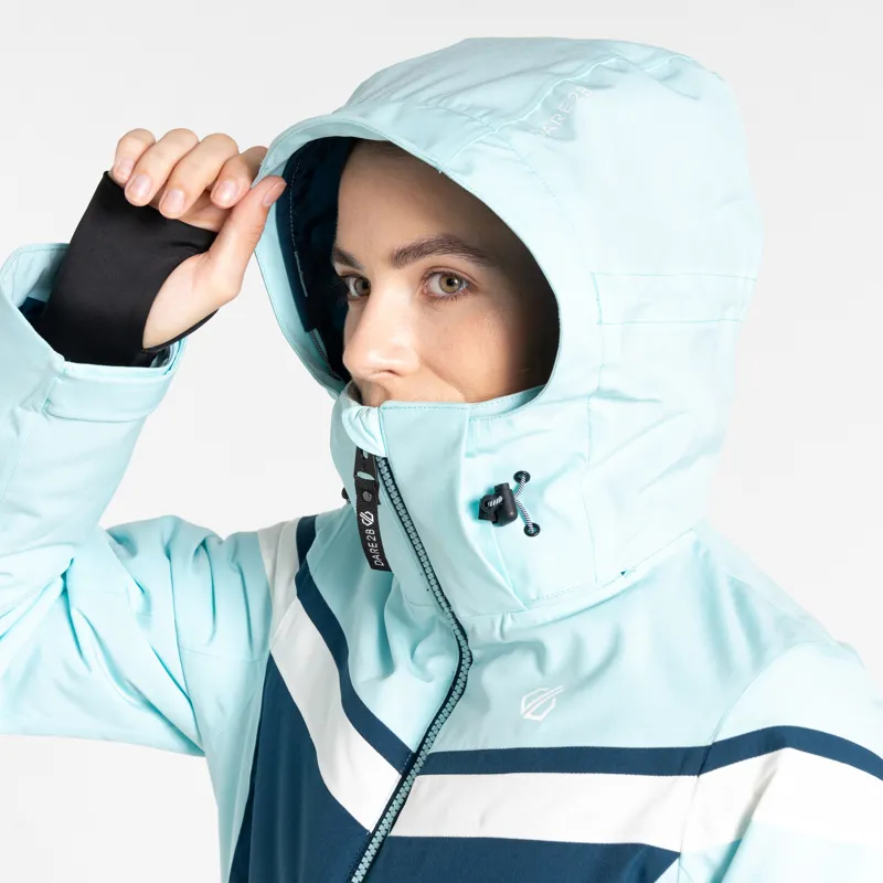 DARE2B Flurry Womens Ski Jacket - Water Blue-9