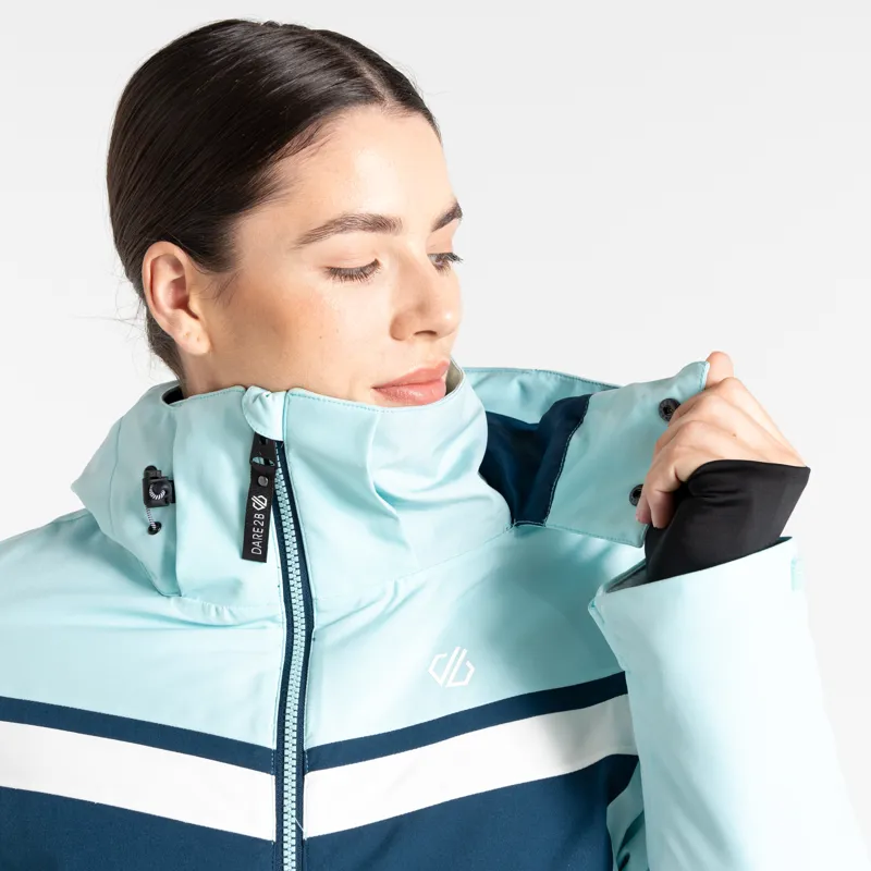DARE2B Flurry Womens Ski Jacket - Water Blue-10