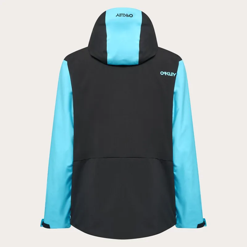 Oakley TNP TBT Mens Insulated Ski Anorak - Black Bright Blue-1