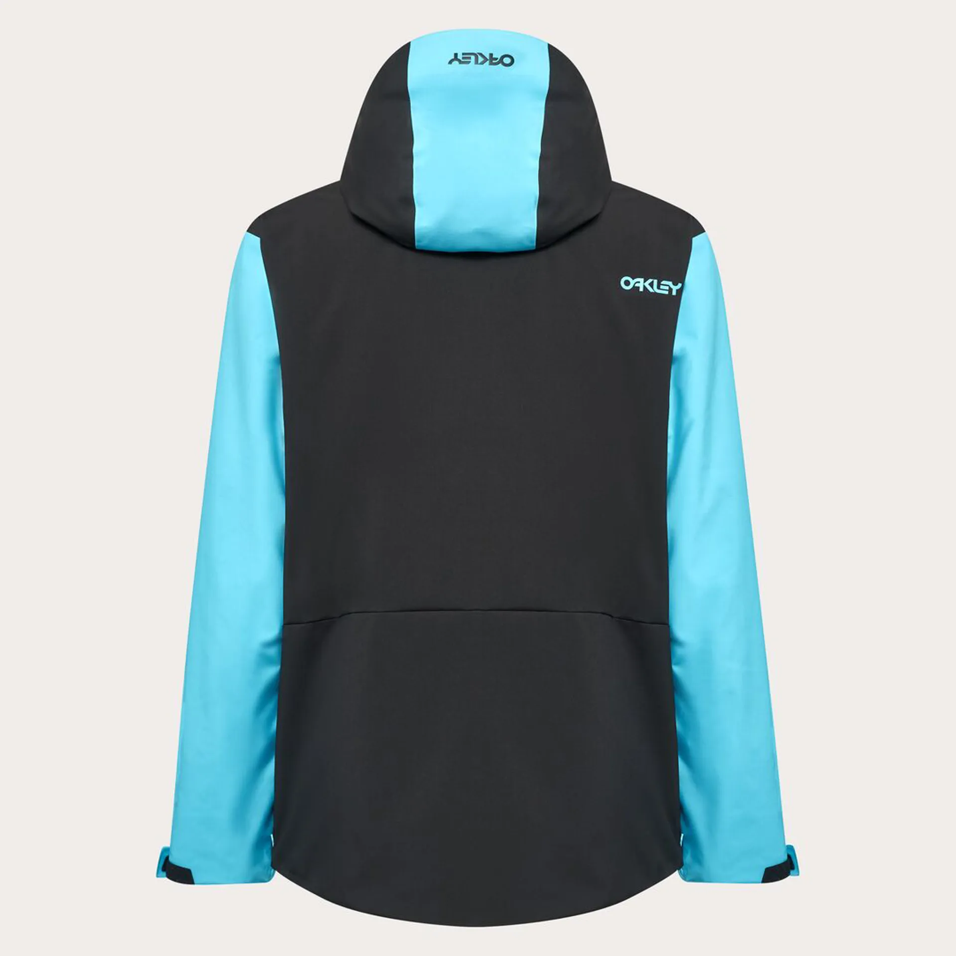 Oakley TNP TBT Mens Insulated Ski Anorak Black Bright Blue