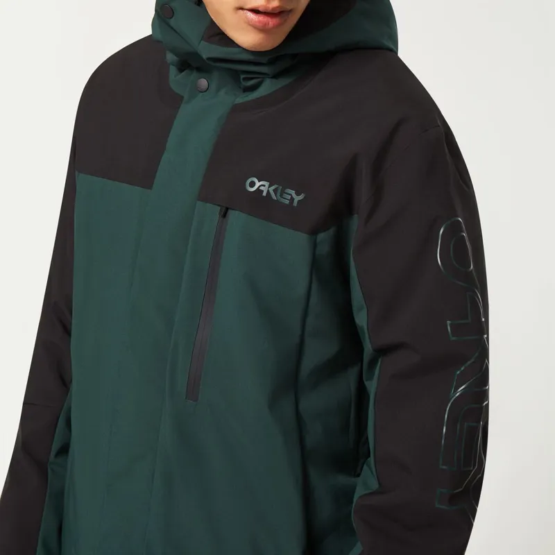 Oakley TNP TBT Mens Insulated Ski Jacket - Green Blackout-2