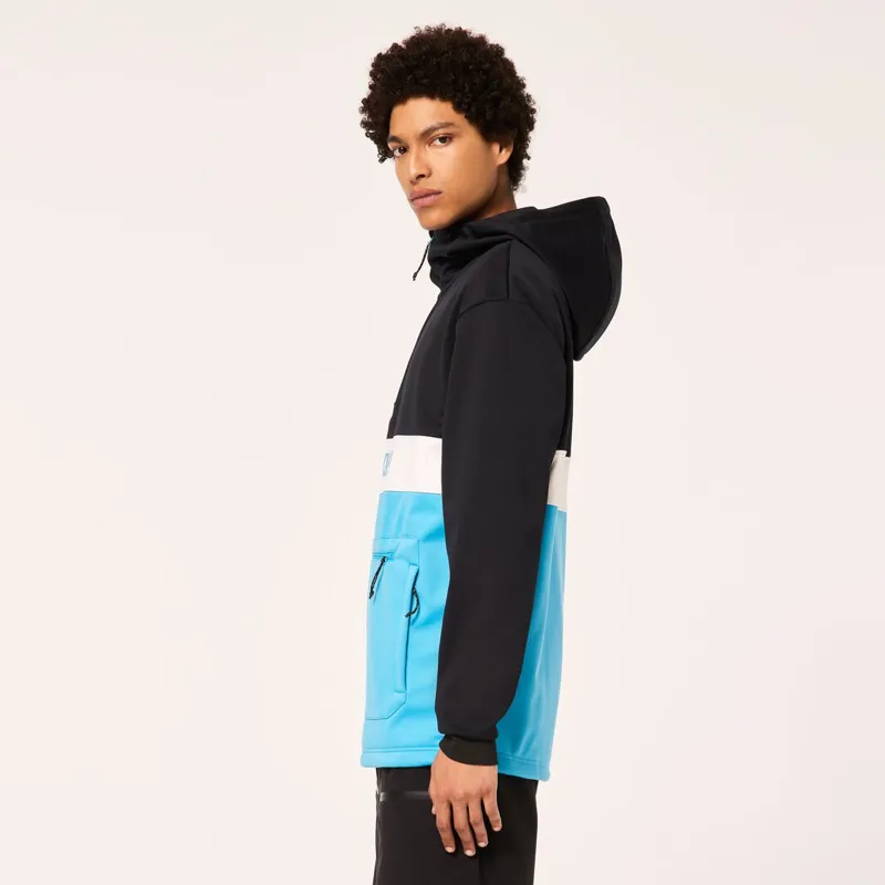 Oakley TNP Nose Grab Softshell Mens Hoodie - Black Blue-2