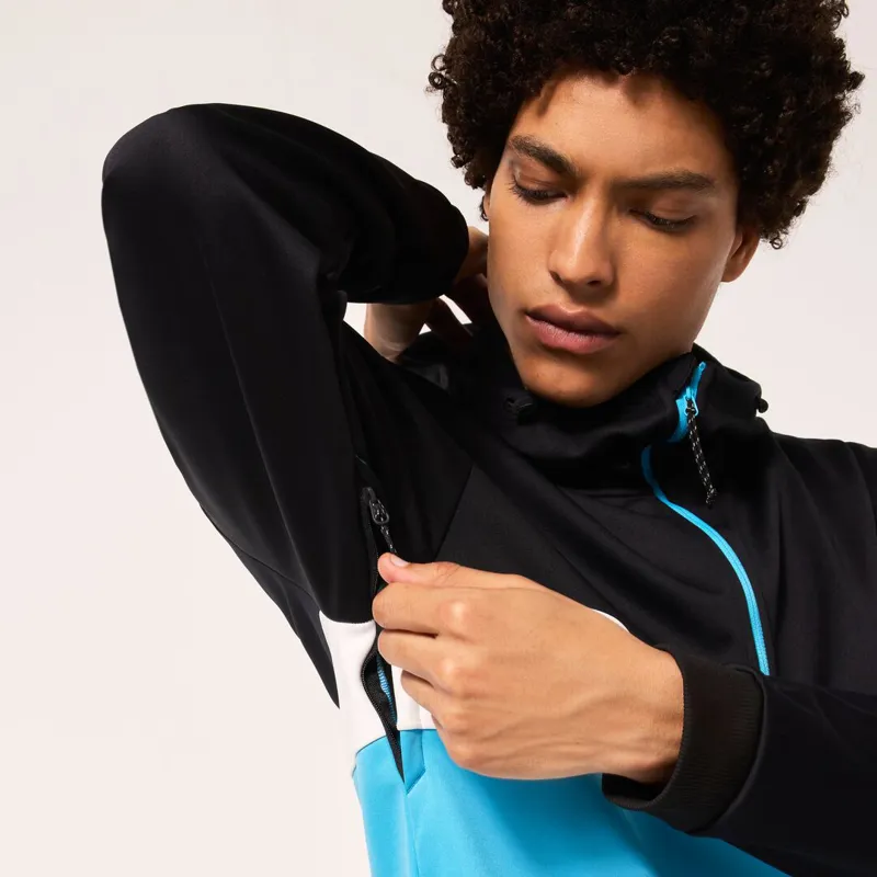 Oakley TNP Nose Grab Softshell Mens Hoodie - Black Blue-4