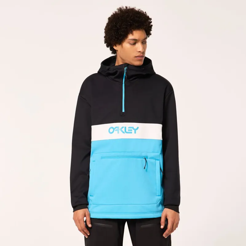 Oakley TNP Nose Grab Softshell Mens Hoodie - Black Blue-5