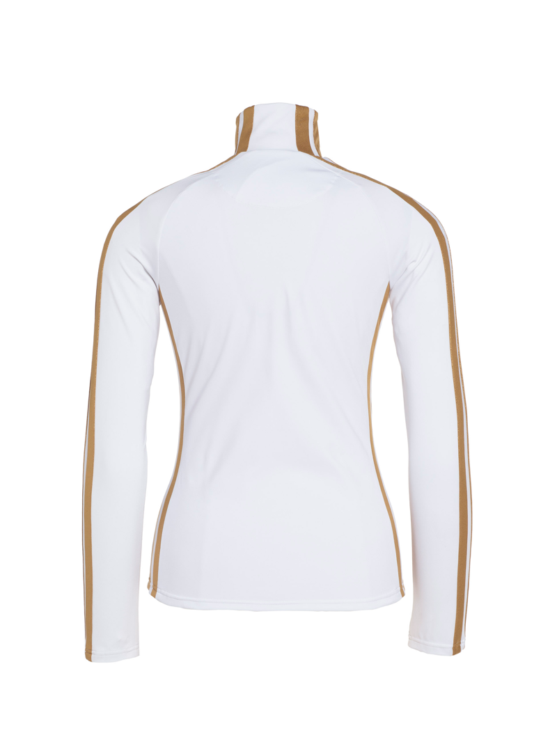 Goldbergh Goblet Womens Half Zip Midlayer - White Gold-2