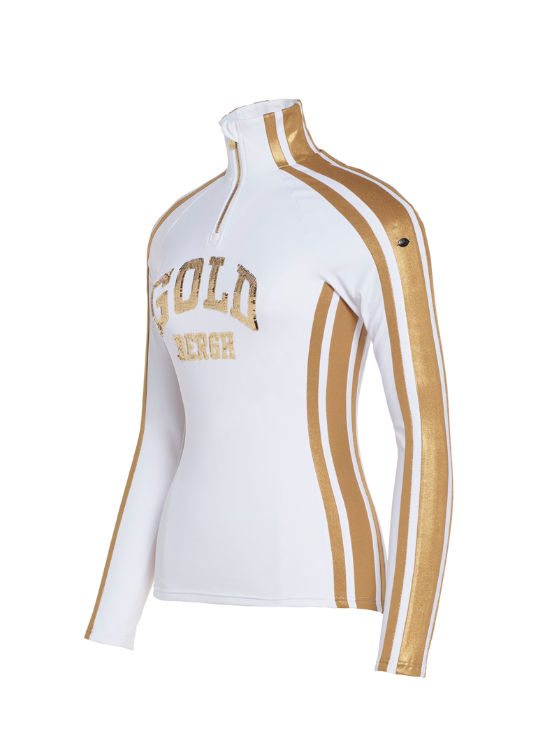 Goldbergh Goblet Womens Half Zip Midlayer - White Gold-1