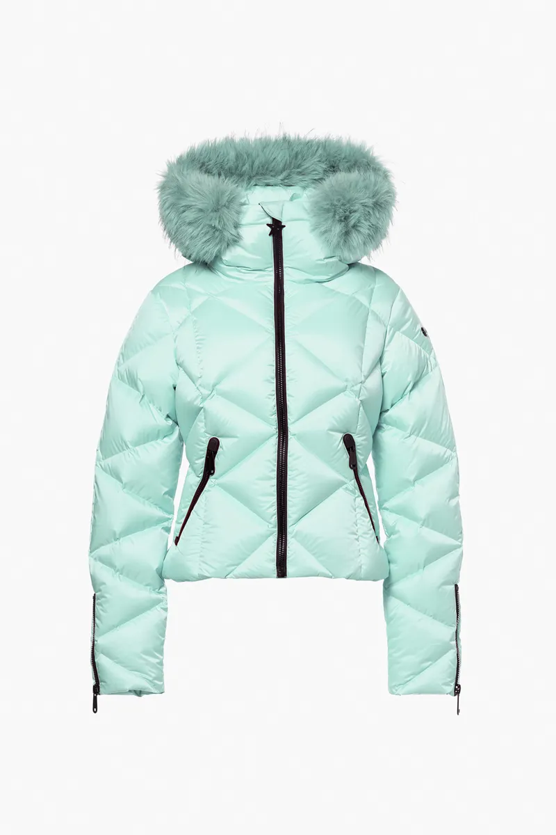 Goldbergh Harumi Womens Down Ski Jacket - Matcha Green