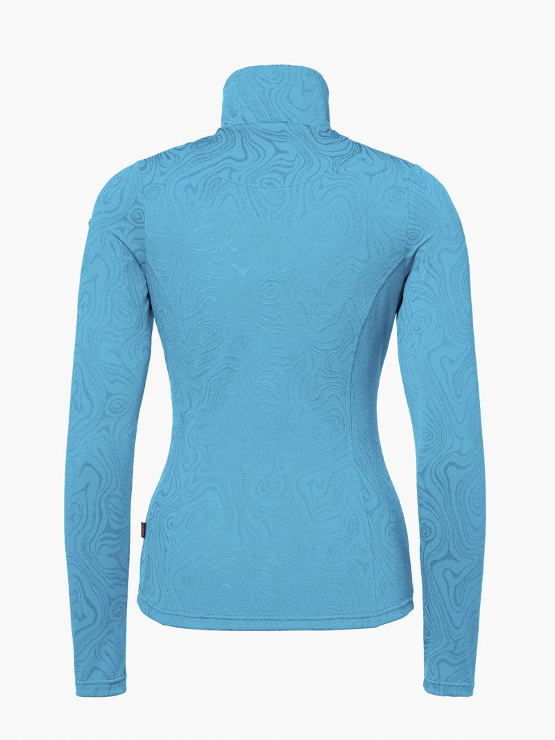 Goldbergh Brina Womens Half Zip Midlayer - Turquoise Swirl-1