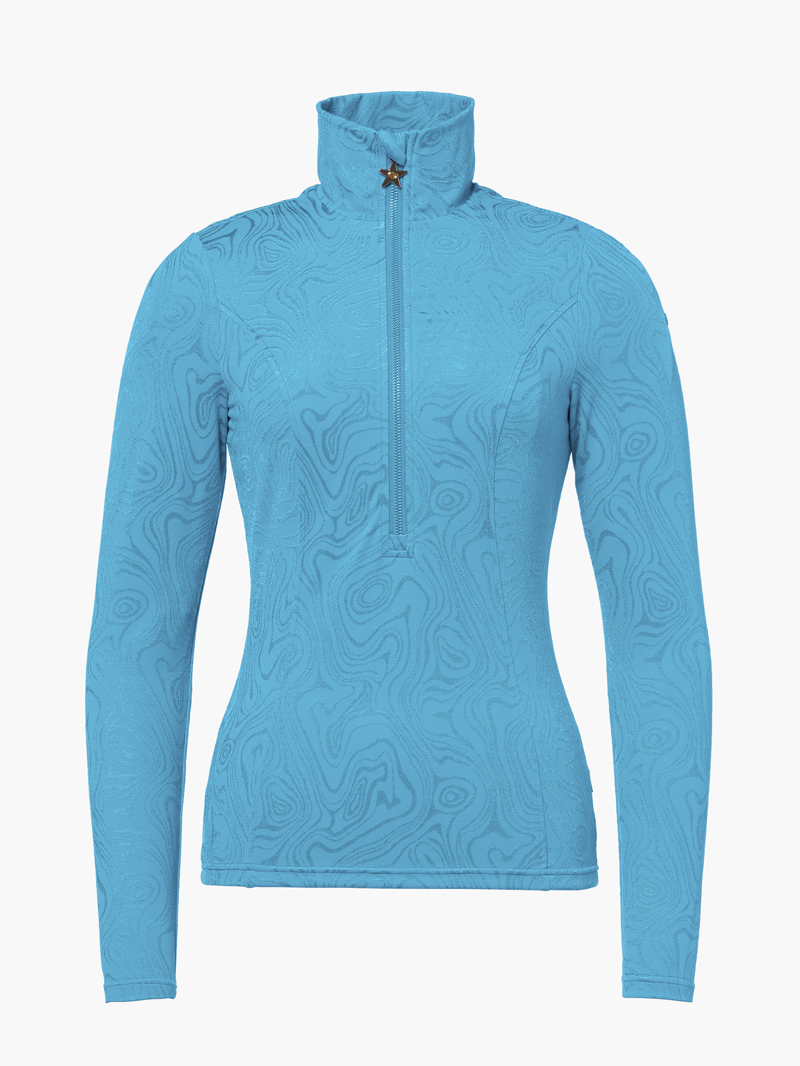 Goldbergh Brina Womens Half Zip Midlayer - Turquoise Swirl