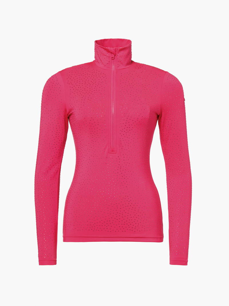 Goldbergh Gianna Womens Half Zip Sparkling Midlayer - Rose Pink
