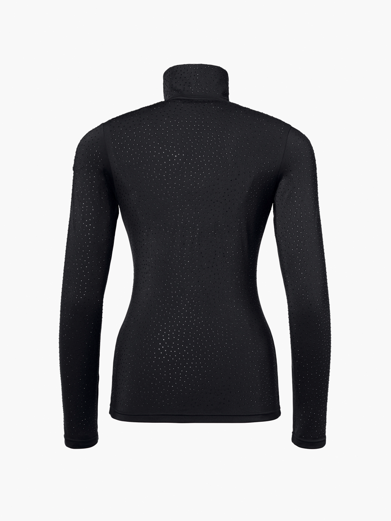 Goldbergh Gianna Womens Half Zip Sparkling Midlayer - Black-1