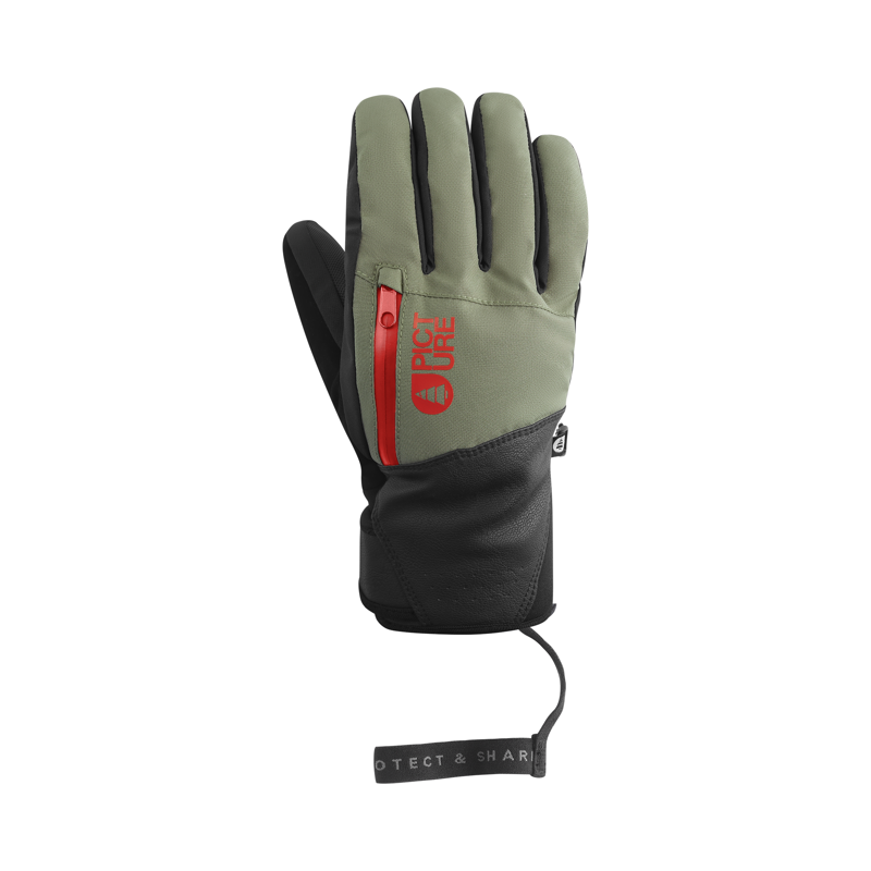 Picture Madson Mens Ski Gloves - Olive Green-1