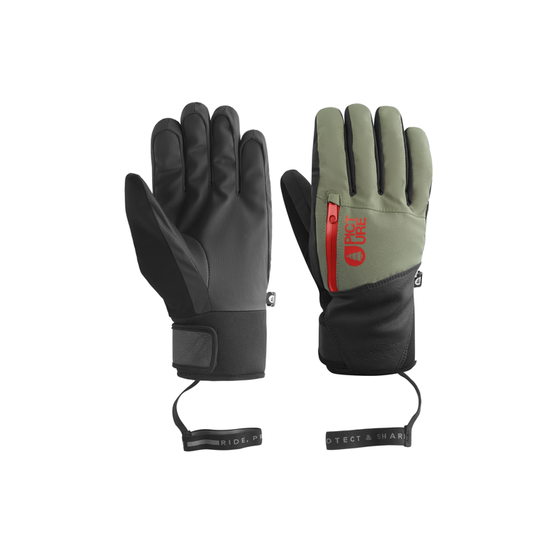 Picture Madson Mens Ski Gloves - Olive Green